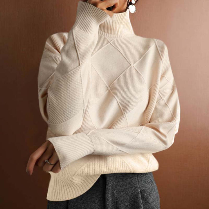 Kylie | Strukturierter Rollkragenpullover