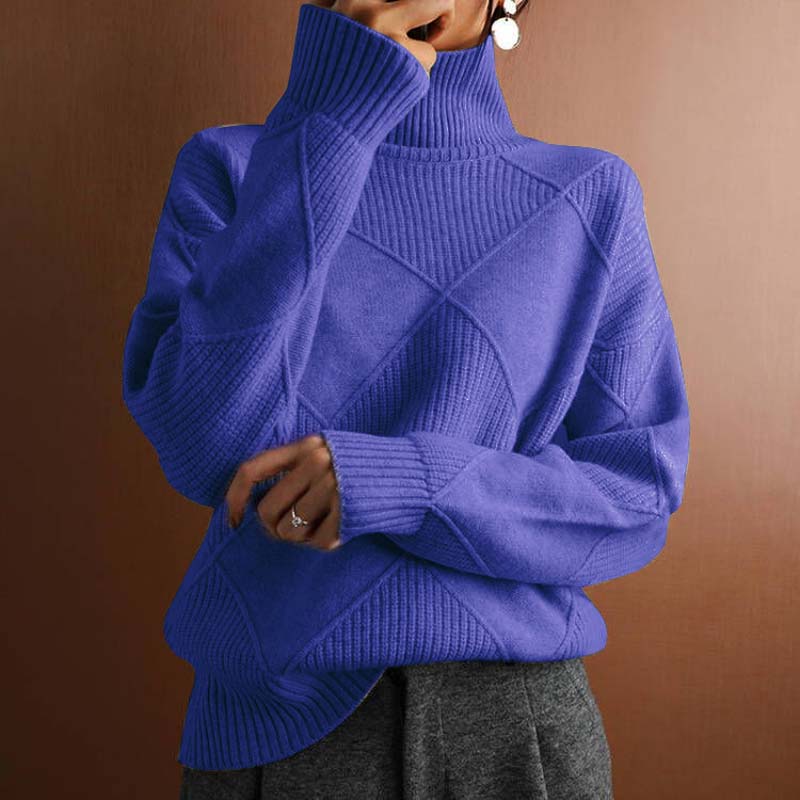 Kylie | Strukturierter Rollkragenpullover