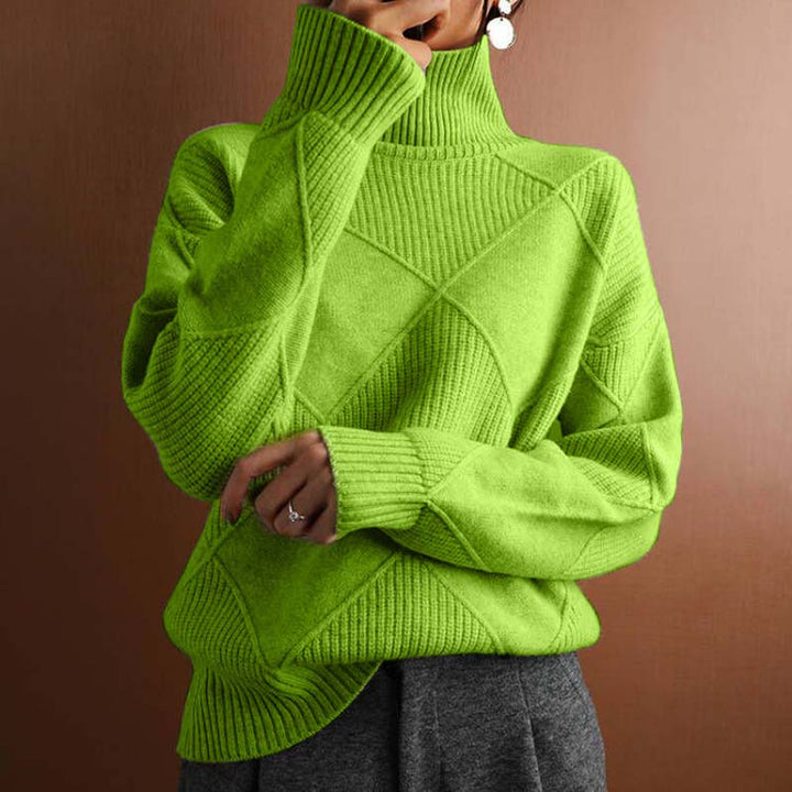 Kylie | Strukturierter Rollkragenpullover