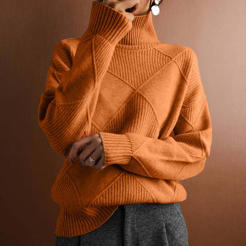 Kylie | Strukturierter Rollkragenpullover