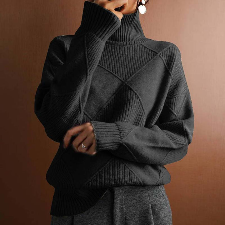 Kylie | Strukturierter Rollkragenpullover