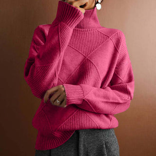 Kylie | Strukturierter Rollkragenpullover