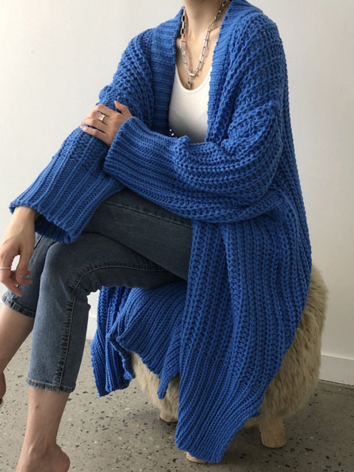 Oversized Strickjacke mit offenem Schnitt