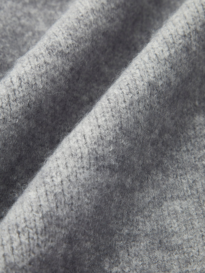 Oversized Strickjacke mit offenem Kragen