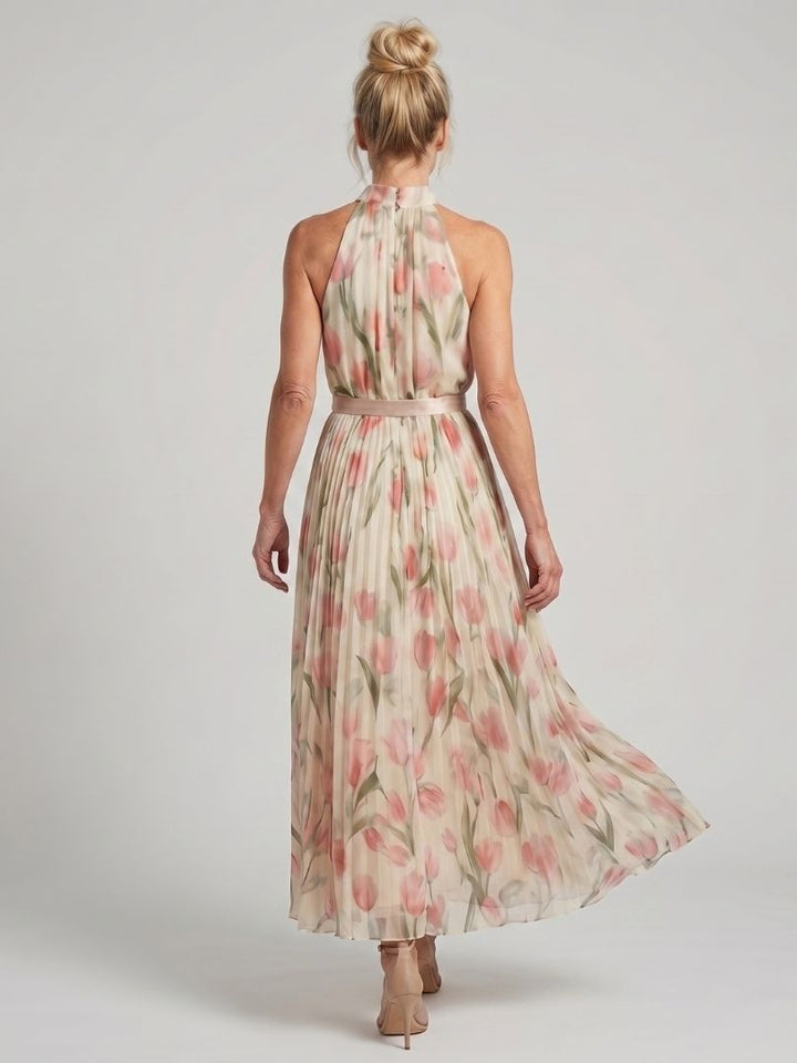 Aurelle | Neckholder Blumenkleid Midi