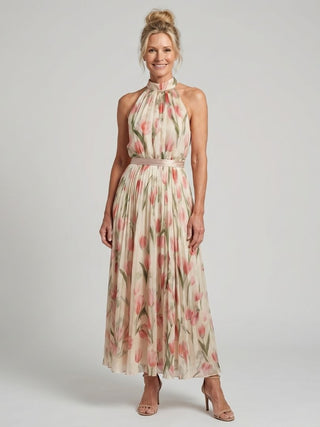 Aurelle | Neckholder Blumenkleid Midi