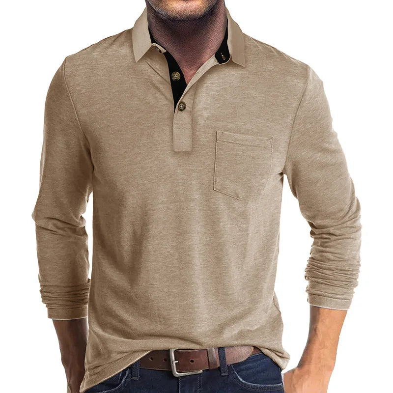 Nael Berlin | Herren Langarmshirt in Unifarbe