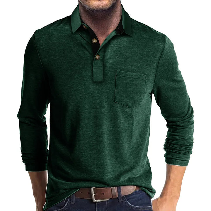 Nael Berlin | Herren Langarmshirt in Unifarbe