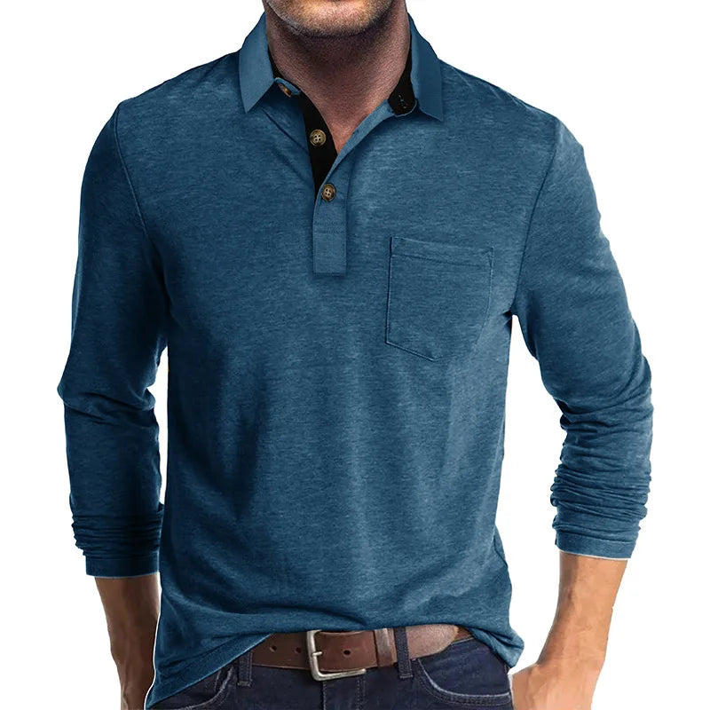 Nael Berlin | Herren Langarmshirt in Unifarbe