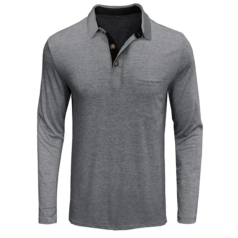 Nael Berlin | Herren Langarmshirt in Unifarbe