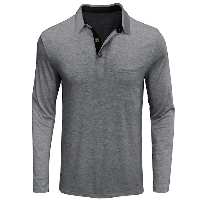 Nael Berlin | Herren Langarmshirt in Unifarbe
