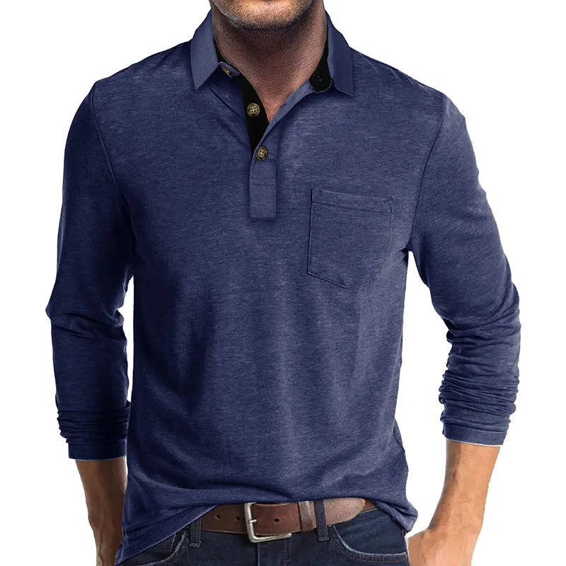 Nael Berlin | Herren Langarmshirt in Unifarbe