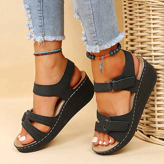 Sandy Bequeme Orthopädische Sandalen mit Absatz