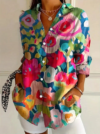 Astrid | Bunte Musterbluse