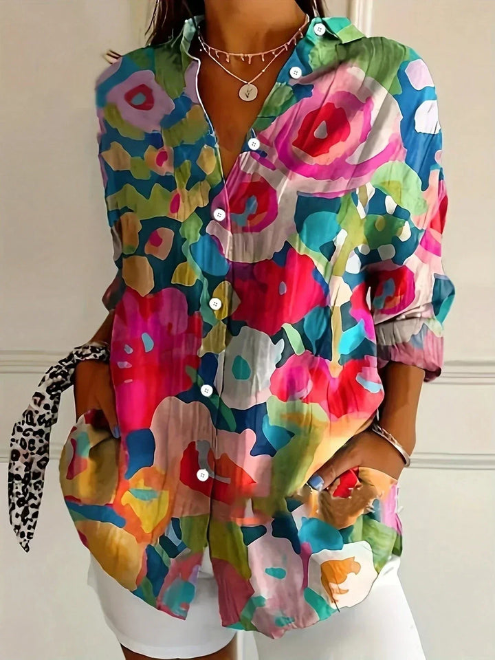 Astrid | Bunte Musterbluse