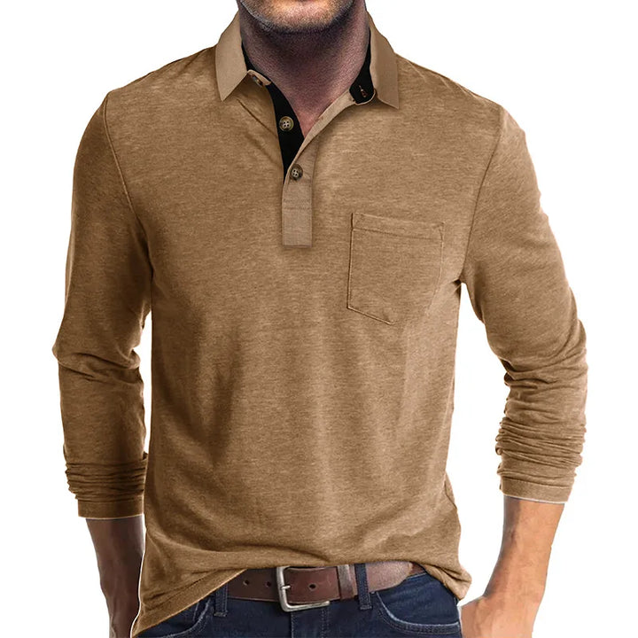 Nael Berlin | Herren Langarmshirt in Unifarbe