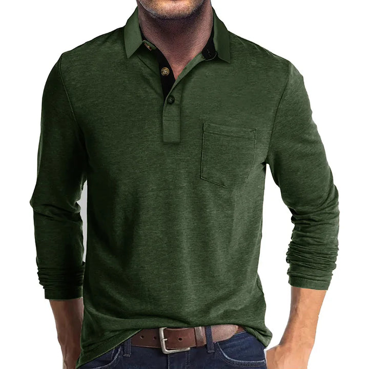 Nael Berlin | Herren Langarmshirt in Unifarbe
