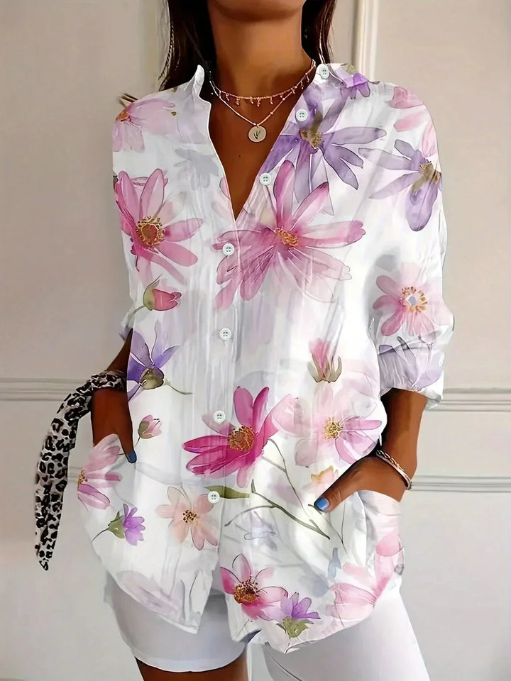 Shielo | Bluse mit abstraktem Muster