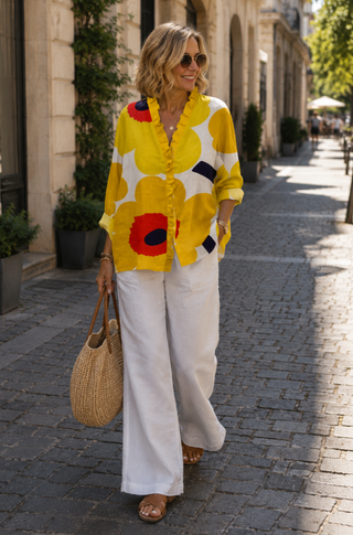 Maira | Oversized Leinen-Bluse