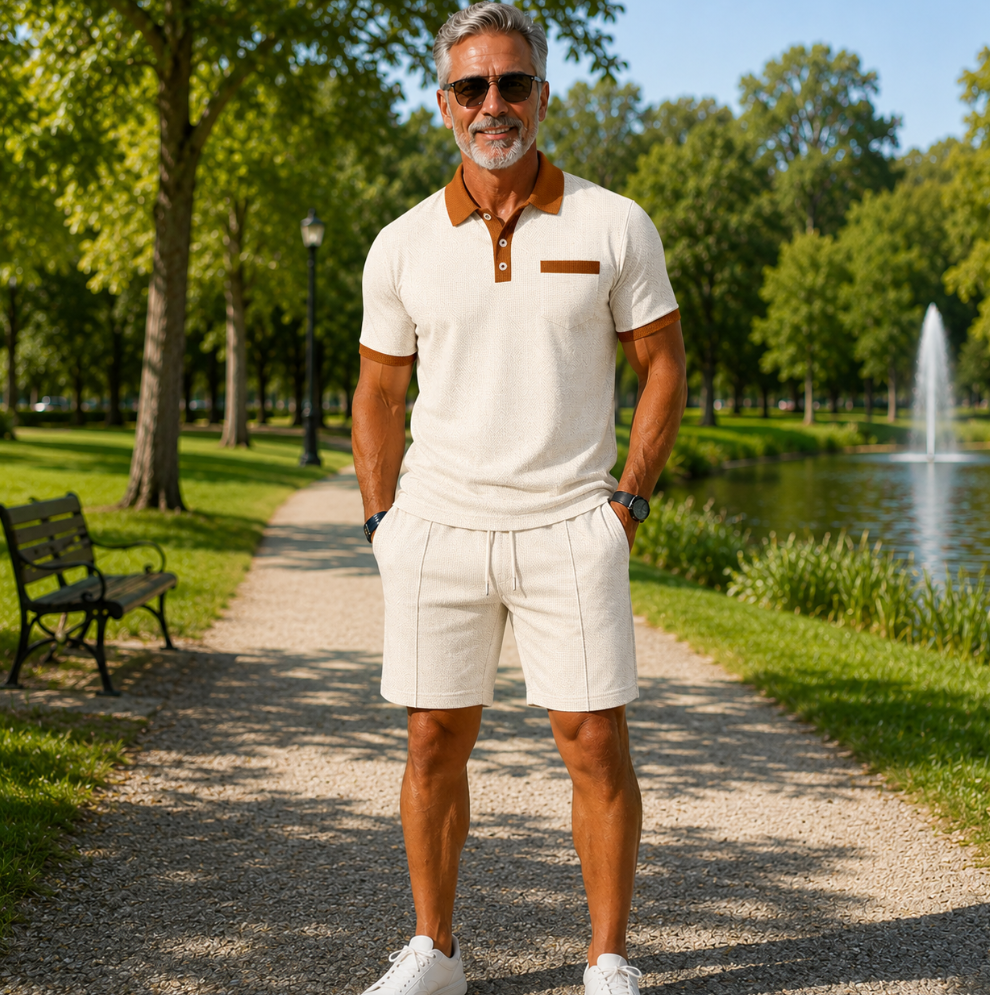 Eloy | Klassisches Polo-Set für Herren