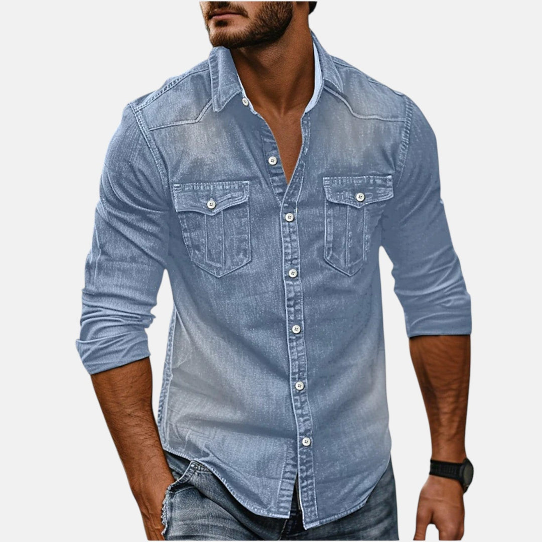 Nael Berlin | Vielseitiges und Trendiges Herren-Denimhemd