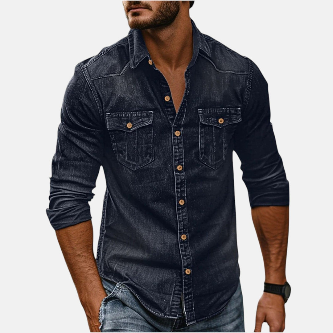 Nael Berlin | Vielseitiges und Trendiges Herren-Denimhemd