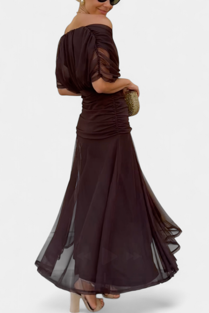 Hannah – Elegantes Blumen Langkleid