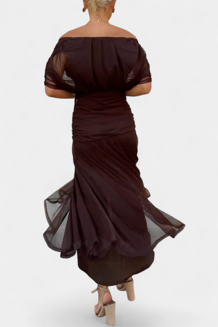 Hannah – Elegantes Blumen Langkleid
