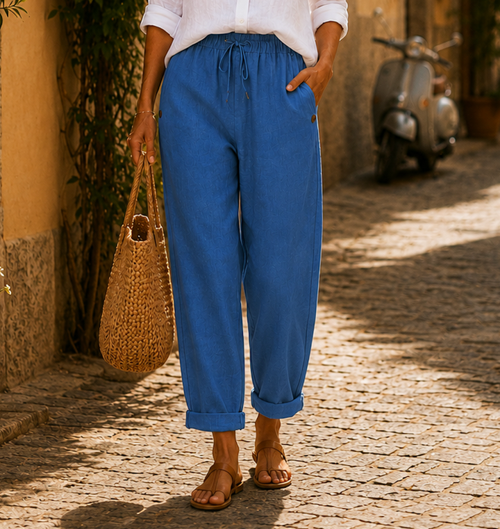 Rosa | Leichte Leinenhose