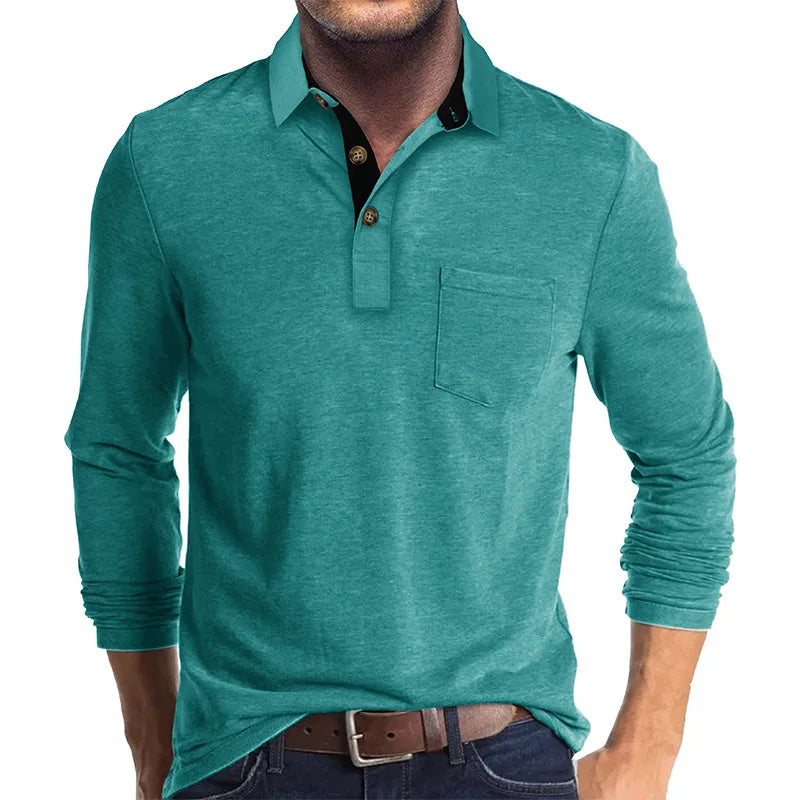 Nael Berlin | Herren Langarmshirt in Unifarbe