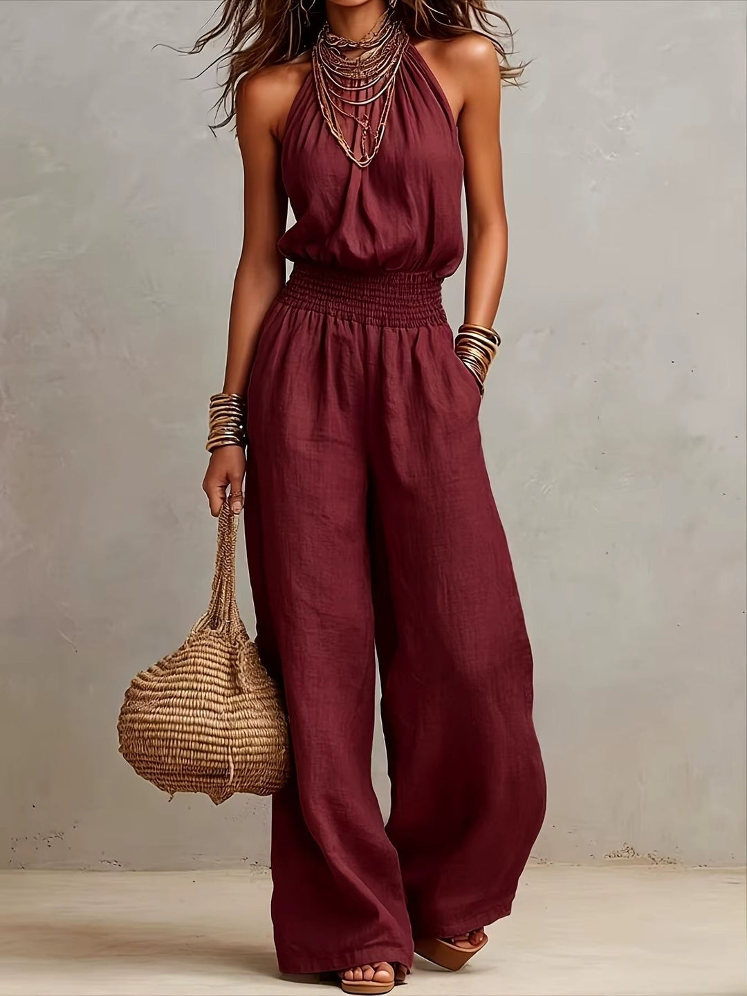 NAEL BERLIN | Eleganter Jumpsuit mit Halter Valeria