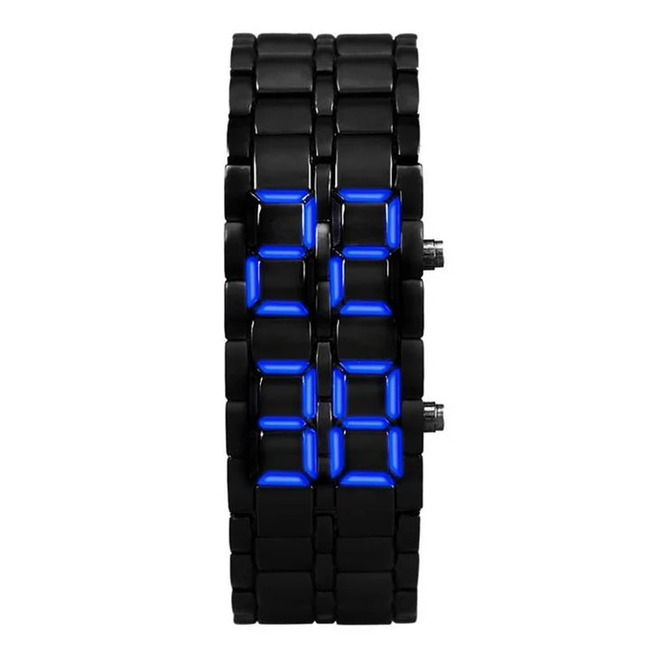 Nael Berlin | Lava – LED-Uhr mit Edelstahlarmband