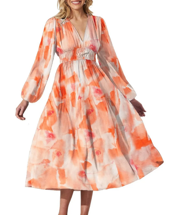 Celine | Feminines Kleid mit Blumenmuster