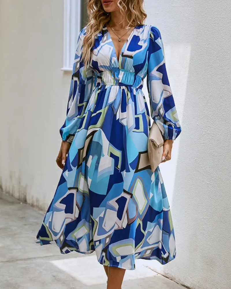 Celine | Feminines Kleid mit Blumenmuster