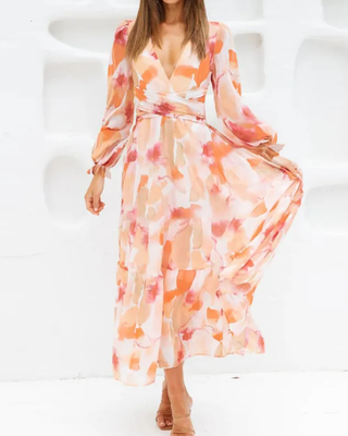 Celine | Feminines Kleid mit Blumenmuster