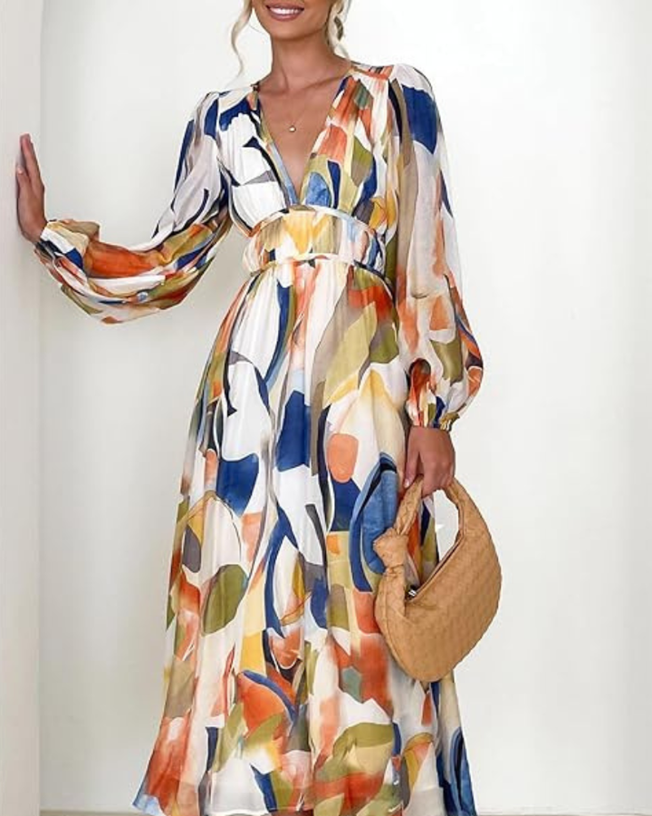 Celine | Feminines Kleid mit Blumenmuster