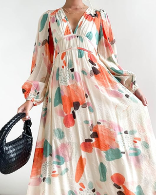 Celine | Feminines Kleid mit Blumenmuster