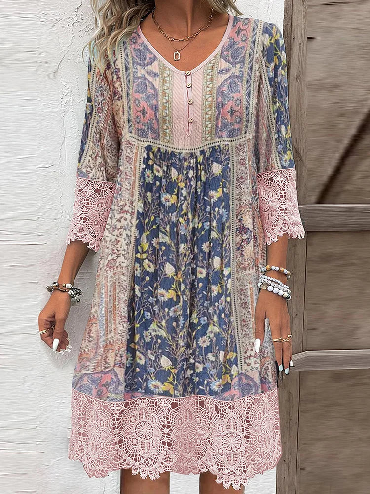 Timeless – Midikleid mit Spitze für Cocktailanlässe