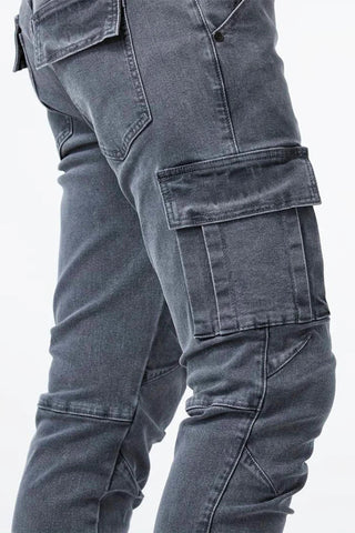 Nael Berlin | Cargo Jeans für Herren  (1 kaufen, 1 GRATIS dazu)
