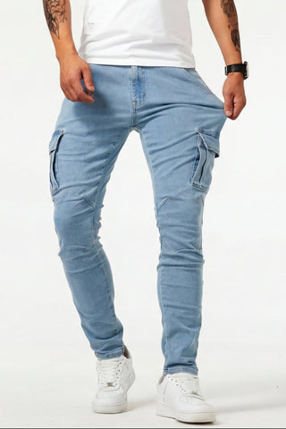 Nael Berlin | Cargo Jeans für Herren  (1 kaufen, 1 GRATIS dazu)