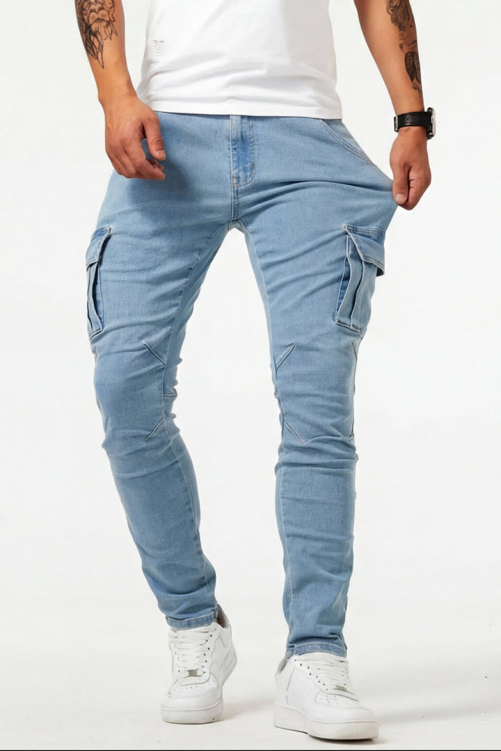 Nael Berlin | Cargo Jeans für Herren  (1 kaufen, 1 GRATIS dazu)
