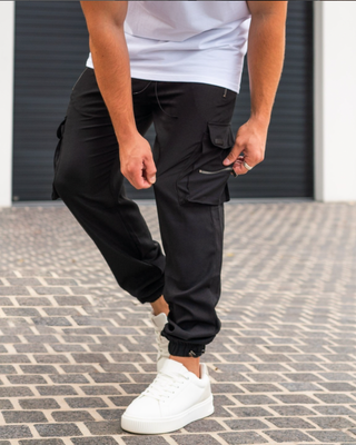 Nael Berlin | Schwarze Cargo-Hose (1 kaufen, 1 GRATIS dazu)