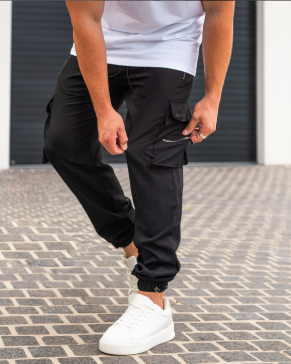 Nael Berlin | Schwarze Cargo-Hose (1 kaufen, 1 GRATIS dazu)