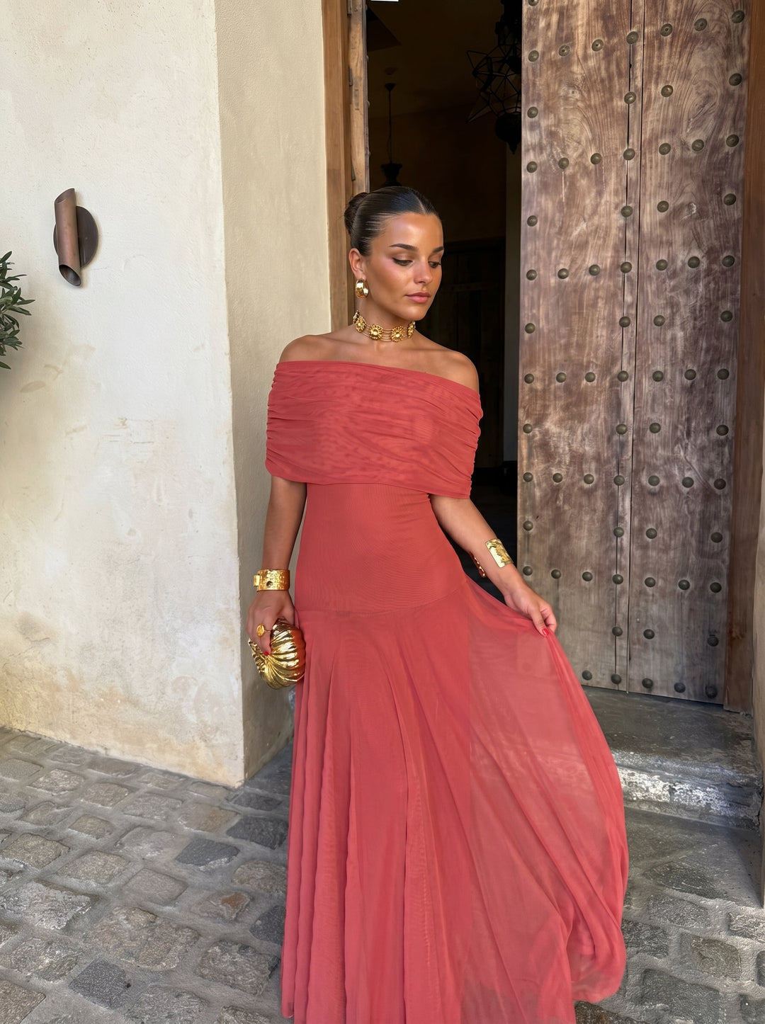 Toledo | Feminines Kleid aus Leinen-Seide