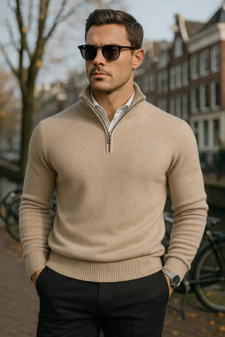 Nael Berlin | The Windsor Half-Zip Herrenpullover
