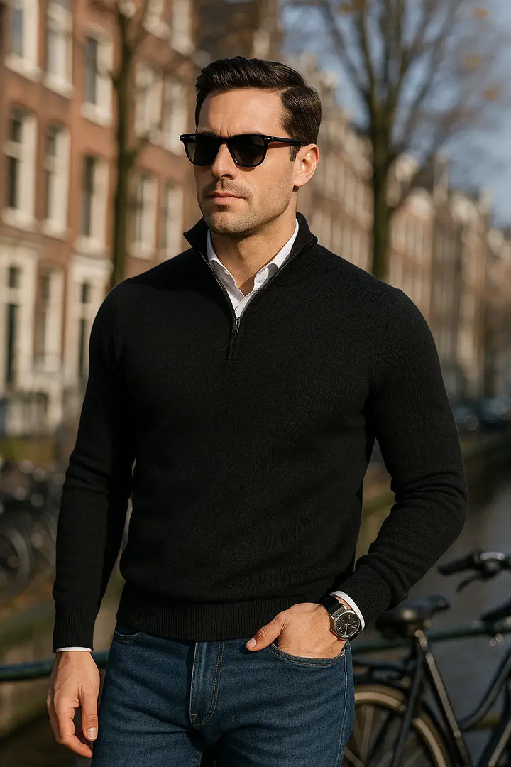 Nael Berlin | The Windsor Half-Zip Herrenpullover