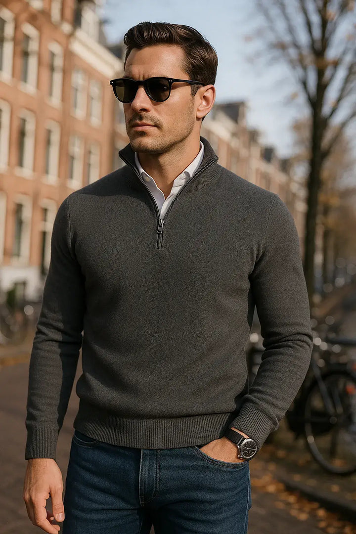 Nael Berlin | The Windsor Half-Zip Herrenpullover
