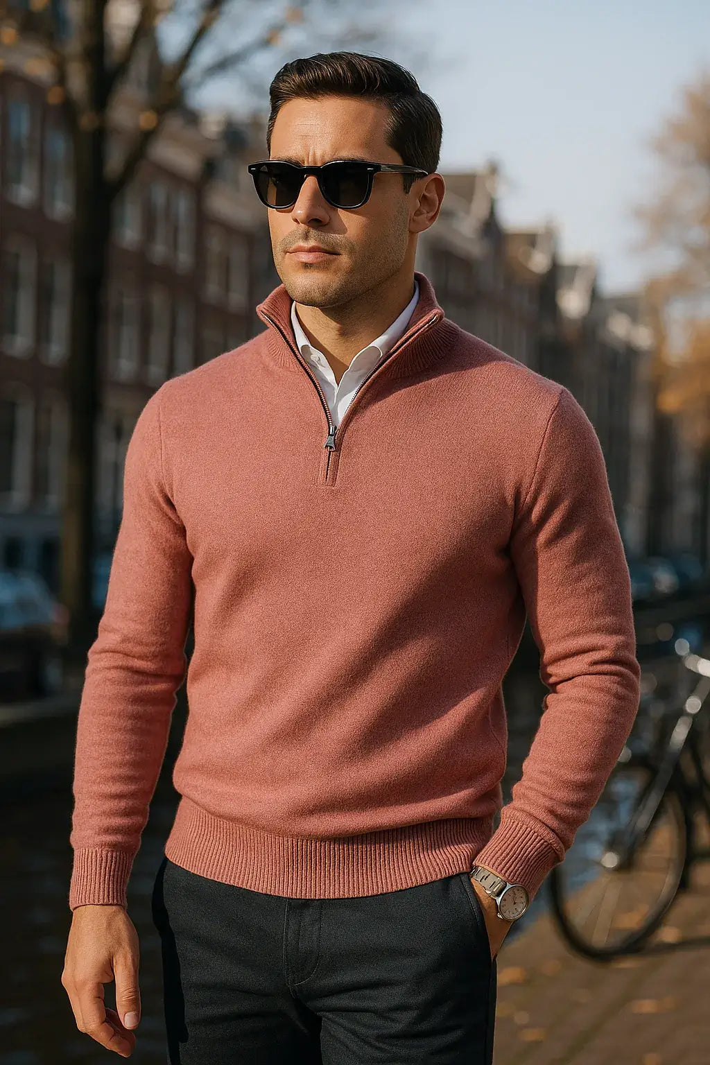 Nael Berlin | The Windsor Half-Zip Herrenpullover