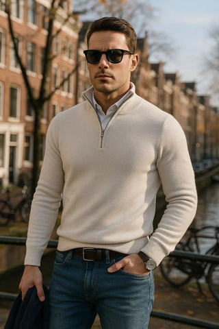 Nael Berlin | The Windsor Half-Zip Herrenpullover