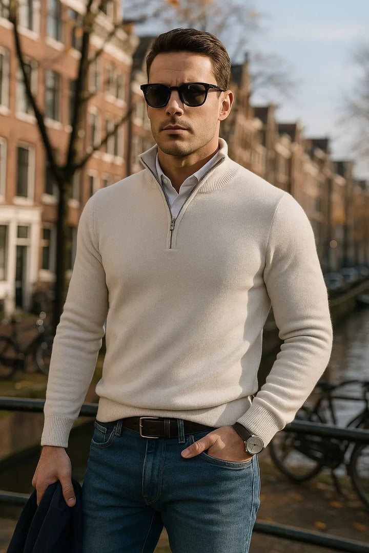 Nael Berlin | The Windsor Half-Zip Herrenpullover